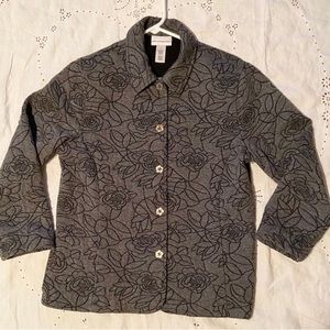 Alfred Dunner jacket Excellent condition size 10 gray and black